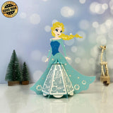 Elsa - Frozen Themed 3D Christmas Lantern File - Cricut File 1 - LightBoxGoodMan