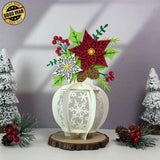 Christmas Vase 2 - 3D Flower Vase Lantern File - Cricut File 2 - LightBoxGoodMan