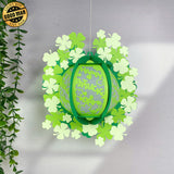 Patrick Day - St. Patrick's Day Themed 3D Lantern File - Cricut File 1 - LightBoxGoodMan