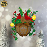 Flower Pot - 3D Christmas Lantern File - Cricut File 2 - LightBoxGoodMan