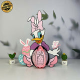 Daisy Easter - Easter Daisy Duck 3D Lantern File - Cricut File 1 - LightBoxGoodMan