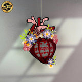 Heart Beat 2 - 3D Heart Lantern File - Cricut File 3 - LightBoxGoodMan