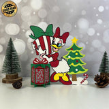 Daisy Xmas - 3D Christmas Lantern File - Cricut File 1 - LightBoxGoodMan