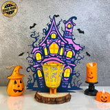 Haunted House - Halloween Themed 3D Lantern File - Cricut File 3 - LightBoxGoodMan