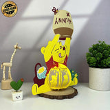 Pooh - Winnie The Pooh Themed 3D Pooh Lantern File - Cricut File 1 - LightBoxGoodMan