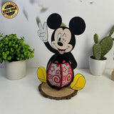 Mickey - Mickey Mouse 3D Papercut Lantern File - Cricut File 1 - LightBoxGoodMan