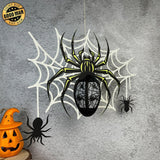 Spider - 3D Spider Lantern File - Cricut File 4 - LightBoxGoodMan