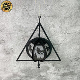 The Deathly Hallows - Halloween Themed 3D Lantern File - Cricut File 1 - LightBoxGoodMan