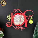 JOY - 3D Christmas Lantern File - Cricut File - LightBoxGoodMan