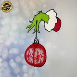 The Grinch - 3D Christmas Lantern File - Cricut File 1  - LightBoxGoodMan