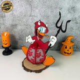 Donald - Halloween Themed 3D Lantern File - Cricut File 1 - LightBoxGoodMan