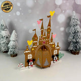 Castle Disney Xmas - 3D Christmas Lantern File - Cricut File 1 - LightBoxGoodMan