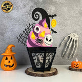 Halloween Cupcake - Halloween Themed 3D Lantern File - Cricut File 1 - LightBoxGoodMan