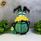 Lucky Cauldron - St. Patrick's Day Themed 3D Lantern File - Cricut File 1 - LightBoxGoodMan