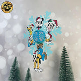 Snowflake Disney - 3D Christmas Lantern File - Cricut File 4 - LightBoxGoodMan