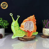 Snail - 3D Snail Lantern File - 9.6x7.8" - Cricut File - LightBoxGoodMan