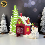 Christmas Village - 3D Christmas Lantern File - Cricut File 1 - LightBoxGoodMan