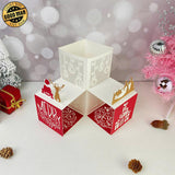 Merry Christmas 2 - 3D Christmas Pop-up Card File - Cricut File 2 - LightBoxGoodMan