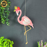 Flamingo - 3D Flamingo Lantern File - 11.2x6.5" - Cricut File - LightBoxGoodMan - LightboxGoodman