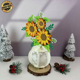 Christmas Vase - 3D Flower Vase Lantern File - Cricut File 2 - LightBoxGoodMan