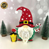 Gnome Xmas - 3D Christmas Lantern File - Cricut File 2 - LightBoxGoodMan