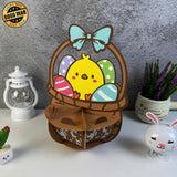 Egg Basket - Easter Basket 3D Lantern File - Cricut File 1 - LightBoxGoodMan