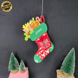 Personalized Sock - 3D Christmas Lantern File - Cricut File 1 - LightBoxGoodMan