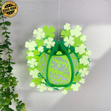 Patrick Day - St. Patrick's Day Themed 3D Lantern File - Cricut File 1 - LightBoxGoodMan