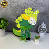 Boot Patrick Day - St. Patrick's Day Themed 3D Lantern File - Cricut File 1 - LightBoxGoodMan