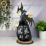 Maleficent - Halloween Themed 3D Lantern File - Cricut File 1 - LightBoxGoodMan