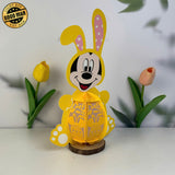 Mickey Easter - Easter Disney Mouse 3D Lantern File - Cricut File - LightBoxGoodMan