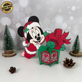 Minnie Xmas - 3D Christmas Lantern File - Cricut File 1 - LightBoxGoodMan