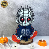 Pinhead - Halloween Themed 3D Lantern File - Cricut File 1 - LightBoxGoodMan