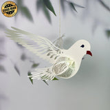 Dove - 3D Dove Lantern File - 8x8.7" - Cricut File - LightBoxGoodMan