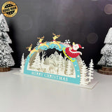 Christmas - 3D Christmas Pop-up Dome Card File - Cricut File 1 - LightBoxGoodMan