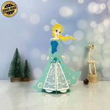 Elsa - Frozen Themed 3D Christmas Lantern File - Cricut File 1 - LightBoxGoodMan