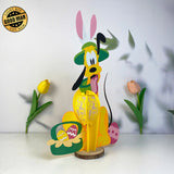 Easter Pluto - Easter Pluto Dog 3D Lantern File - Cricut File 1 - LightBoxGoodMan