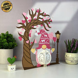 Gnome Valentine - 3D Love Lantern File - Cricut File 1 - LightBoxGoodMan