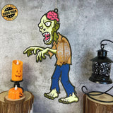 Creepy Zombie - 3D Zombie Lantern File - Cricut File 1 - LightBoxGoodMan