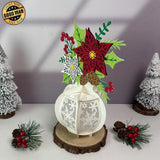 Christmas Vase 2 - 3D Flower Vase Lantern File - Cricut File 2 - LightBoxGoodMan