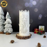 Angel - 3D Cylinder Papercut Lantern File - Cricut File 1 - LightBoxGoodMan