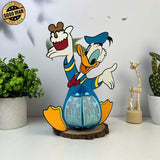 Donald - Donald Duck 3D Papercut Lantern File - Cricut File 1 - LightBoxGoodMan