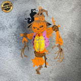 Scarecrow - 3D Scarecrow Lantern File - Cricut File 1 - LightBoxGoodMan