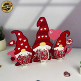 Gnome Valentine - 3D Love Lantern File - Cricut File 2 - LightBoxGoodMan