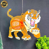 Tiger - 3D Tiger Lantern File - Cricut File 1 - LightBoxGoodMan