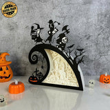 Nightmare Before Christmas 1 - Halloween Papercut Lightbox File - Cricut File - LightBoxGoodMan