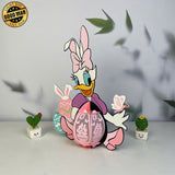 Daisy Easter - Easter Daisy Duck 3D Lantern File - Cricut File 1 - LightBoxGoodMan