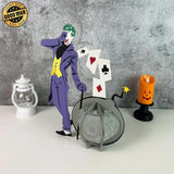 Joker - Halloween Themed 3D Lantern File - Cricut File 1 - LightBoxGoodMan