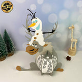 Sven - Frozen Themed 3D Christmas Lantern File - Cricut File 1 - LightBoxGoodMan