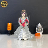 Annabelle - Halloween Themed 3D Lantern File - Cricut File 1 - LightBoxGoodMan